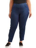 Just My Size Women's Plus Size Pull On Pants with Pockets, 30" Inseam for Regular, 2-Pack, Sizes 1X-4X - Image 7