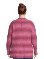 Terra & Sky Women's Plus Size V-Neck Sweater, Sizes 0X-4X - Image 3